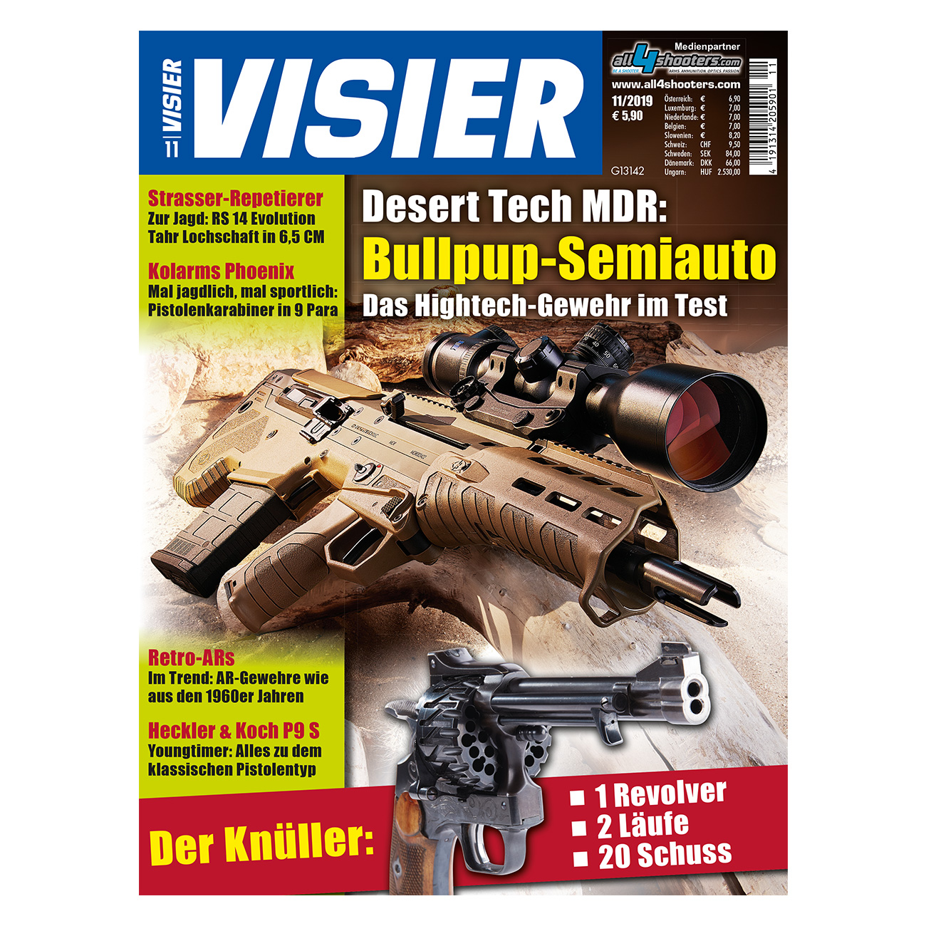 Visier - Desert Tech MDR: Bullpup-Semiauto Das Hightech-Gewehr im Test 11/2019