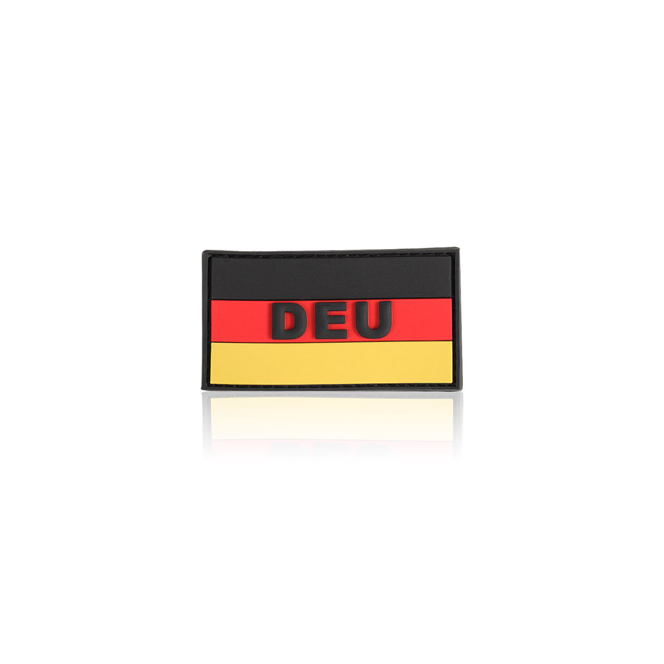 3D Rubber Patch mit Klettflche Deutschlandflagge DEU fullcolor
