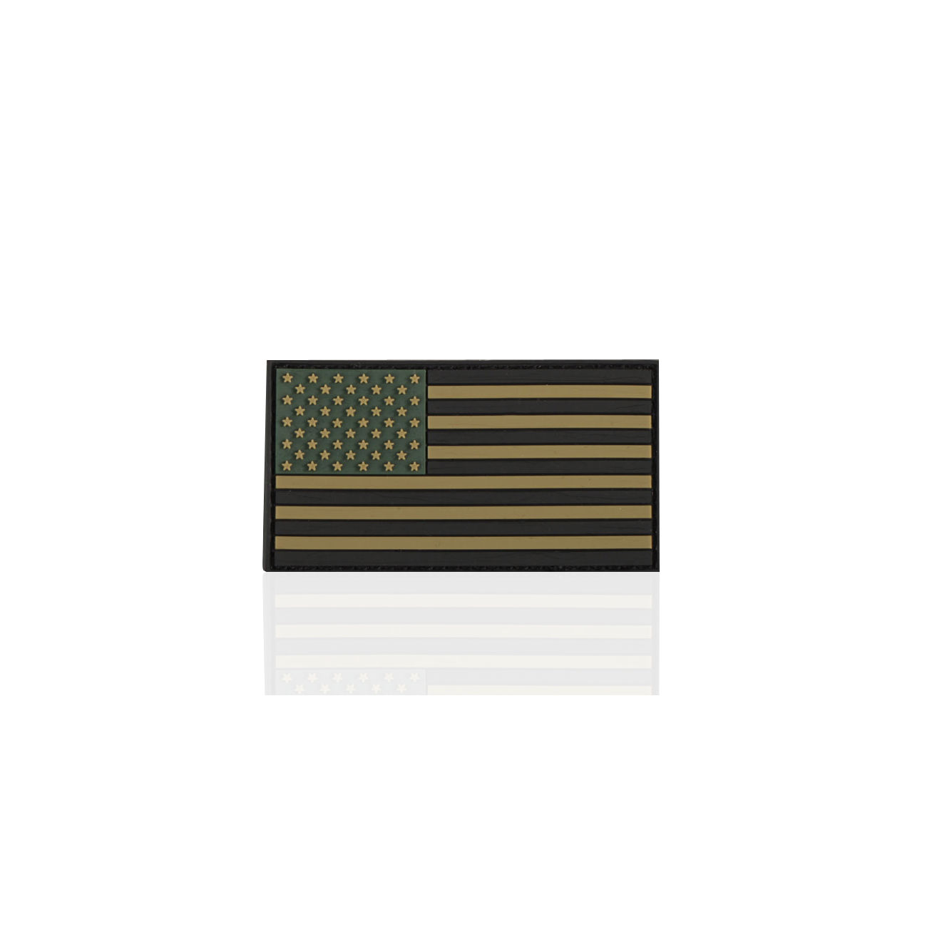 3D Rubber Patch Flagge USA oliv