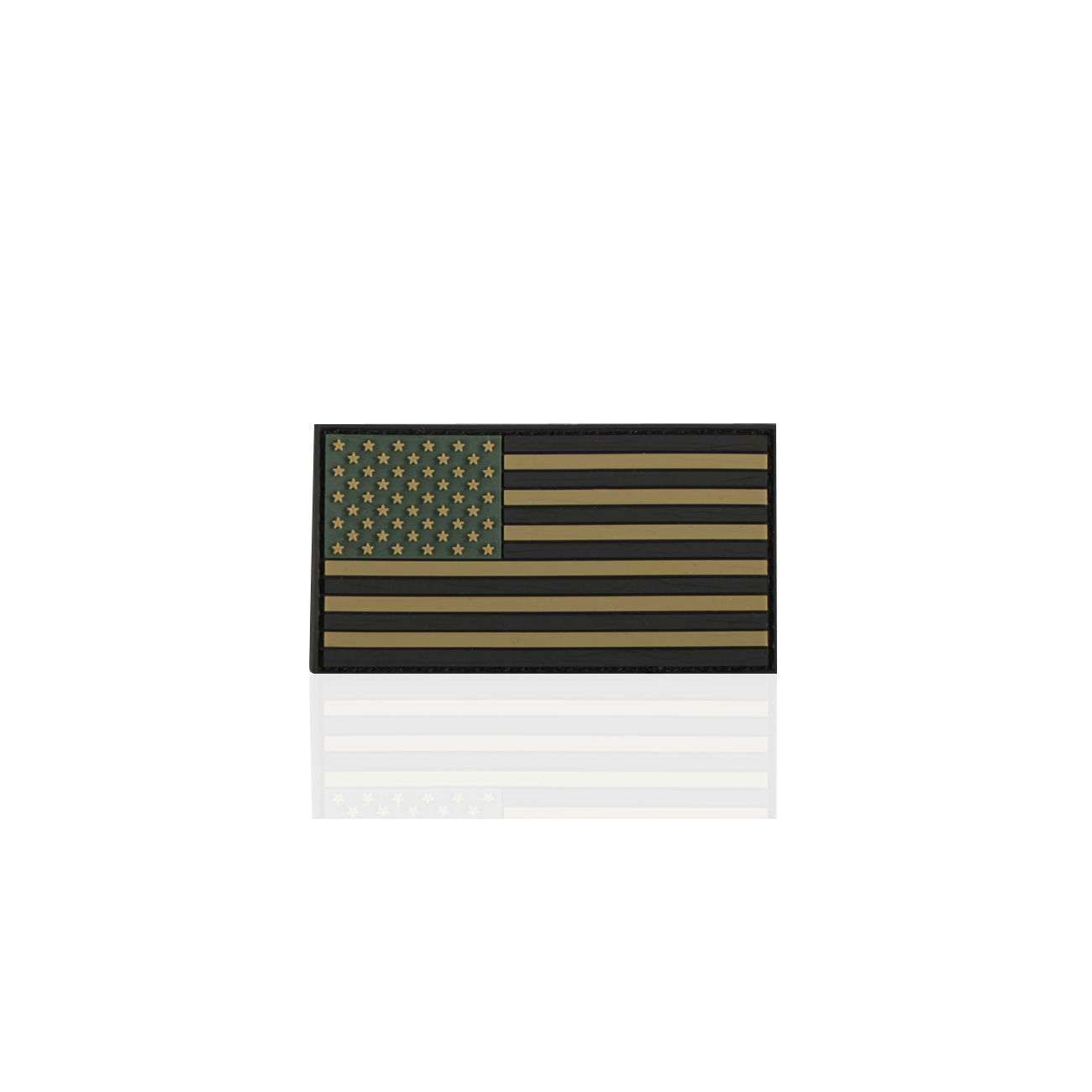 JTG 3D Rubber Patch mit Klettflche Flagge USA oliv