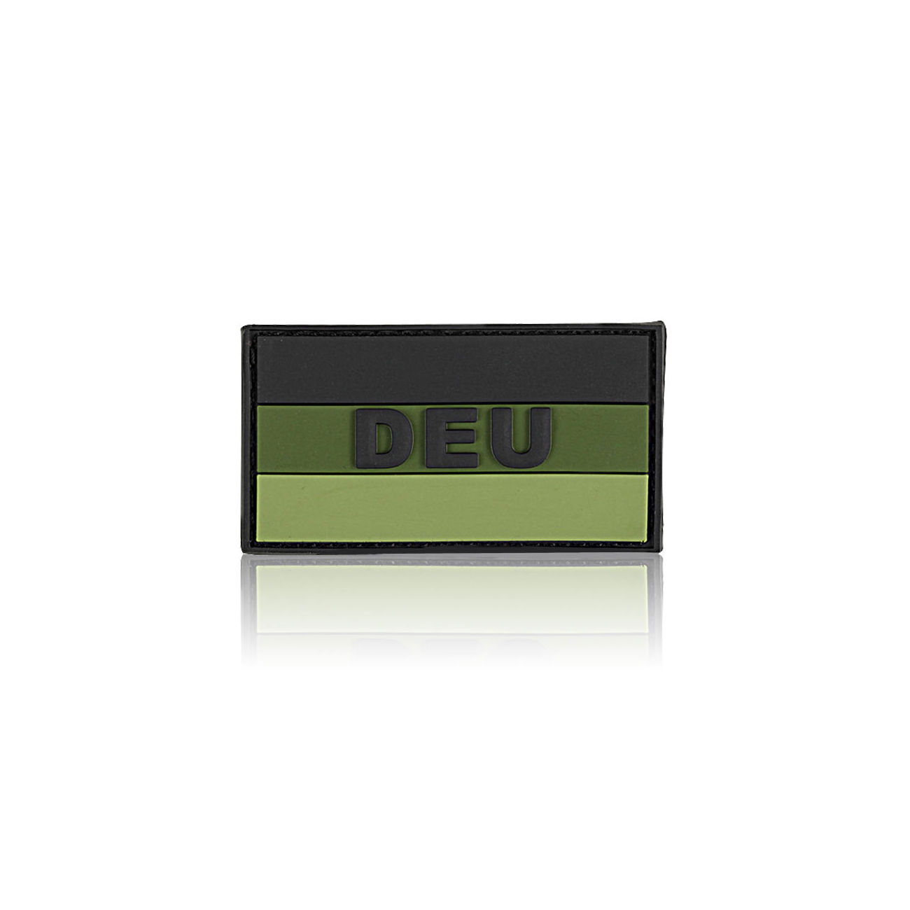 3D Rubber Patch mit Klettflche Deutschlandflagge DEU oliv/schwarz