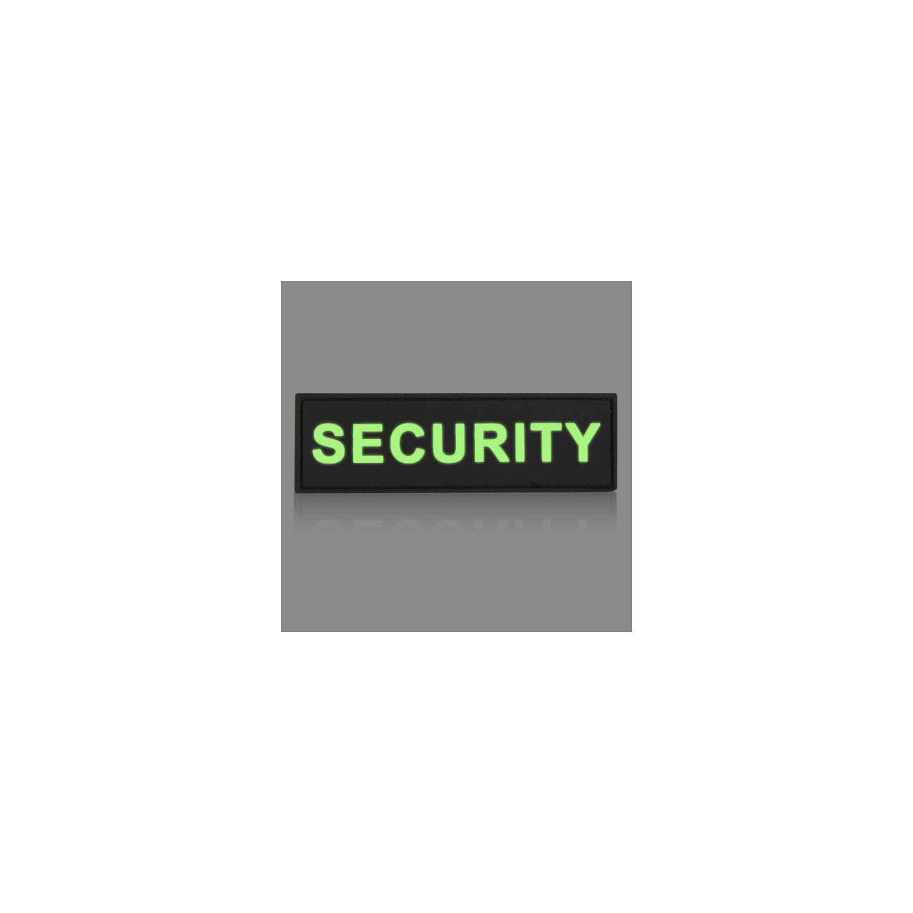 3D Rubber Patch mit Klettflche Security schwarz/nachleuchtend Bild 1