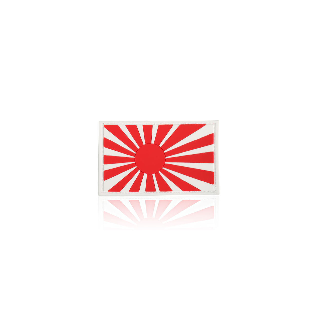 3D Rubber Patch japanische Kriegsfahne weiß rot