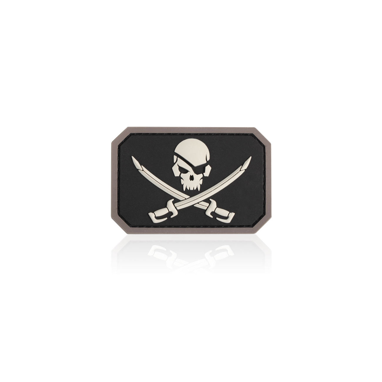 3D Rubber Patch Mil-Spec Monkey Pirate Skull SWAT
