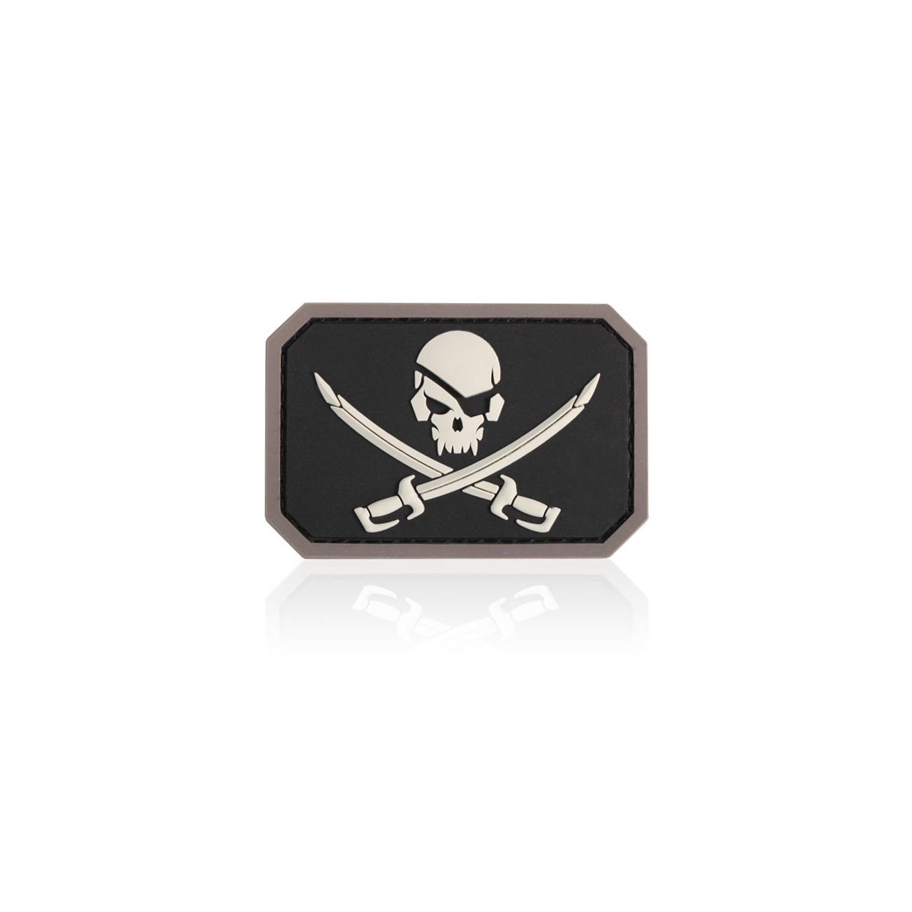 3D Rubber Patch Mil-Spec Monkey Pirate Skull SWAT