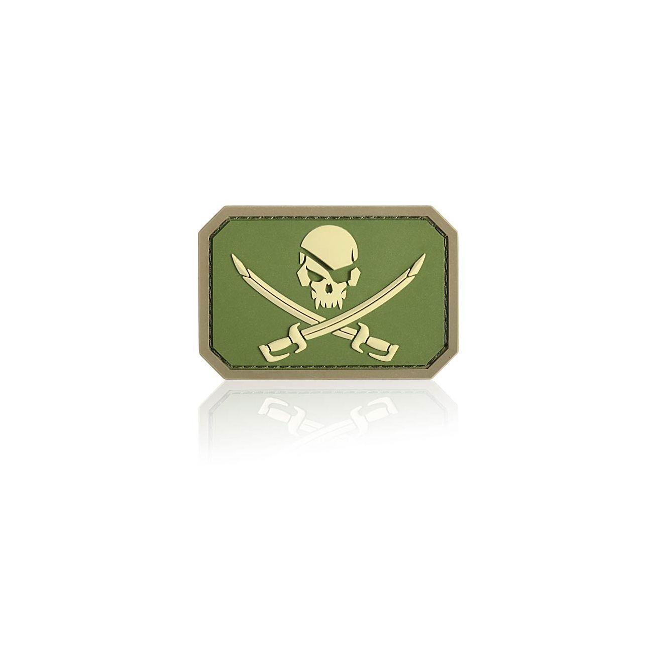 3D Rubber Patch Mil-Spec Monkey Pirate Skull multicam