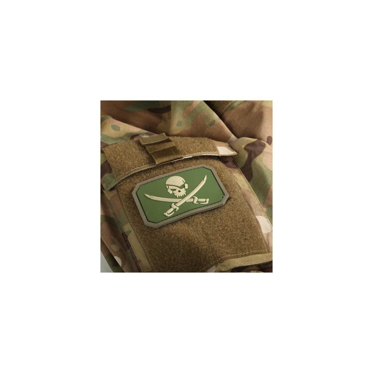 Mil-Spec Monkey 3D Rubber Patch mit Klettflche Pirate Skull multicam Bild 1