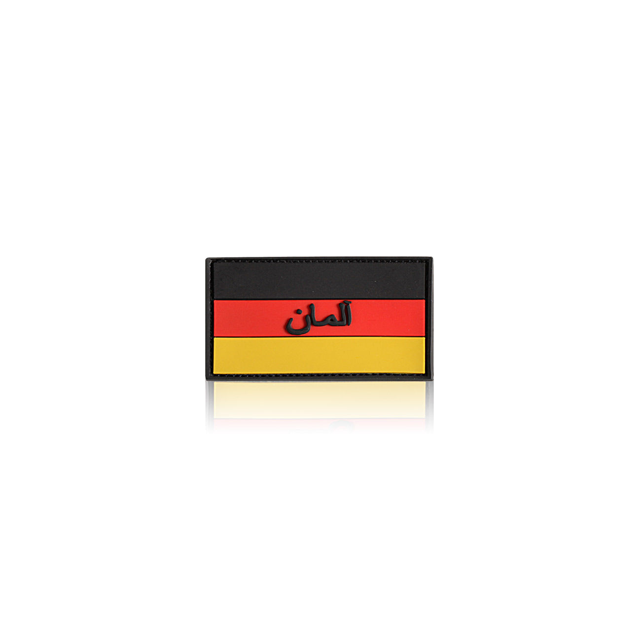 3D Rubber Patch mit Klettflche Deutschlandflagge persisch schwarz/rot/gold