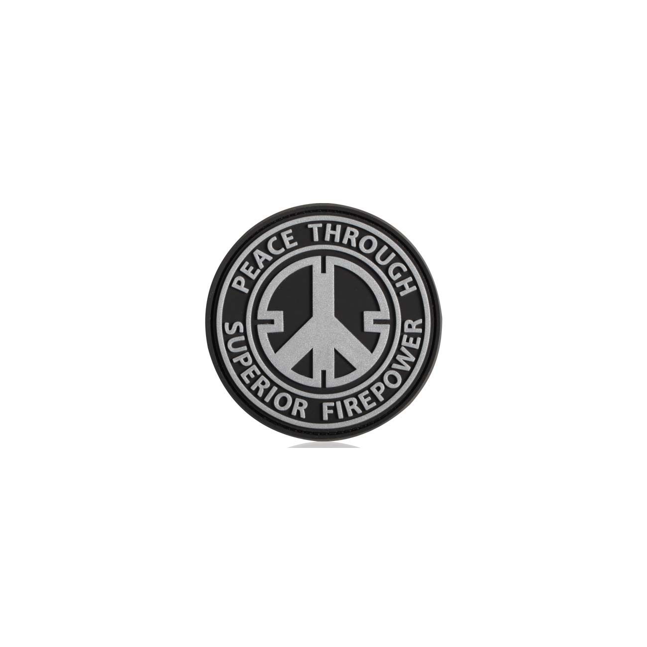 3D Rubber Patch mit Klettflche Peace swat
