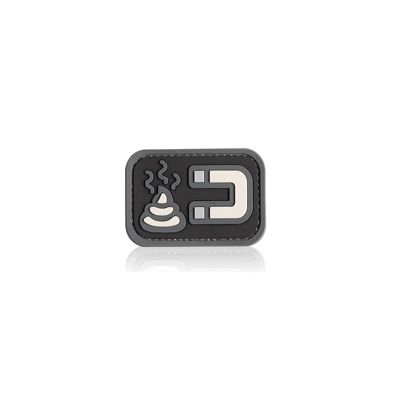 3D Rubber Patch mit Klettflche Shit Magnet swat