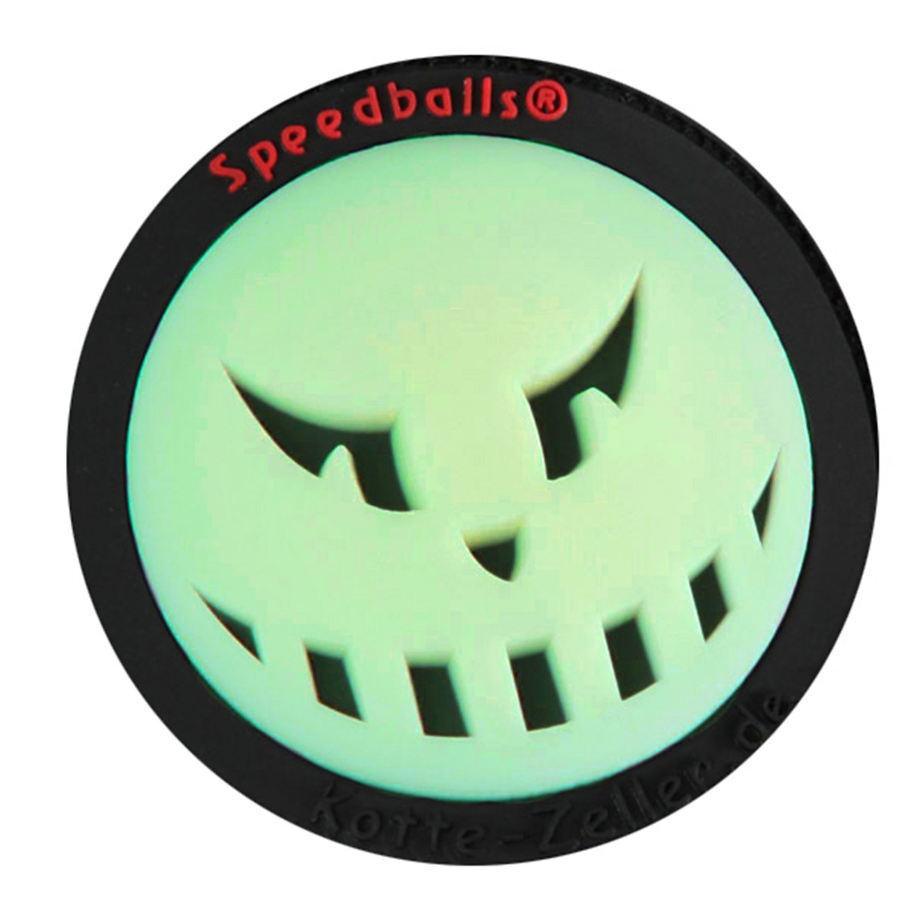 3D Rubber Patch Speedballs schwarz glow nachleuchtend Bild 1