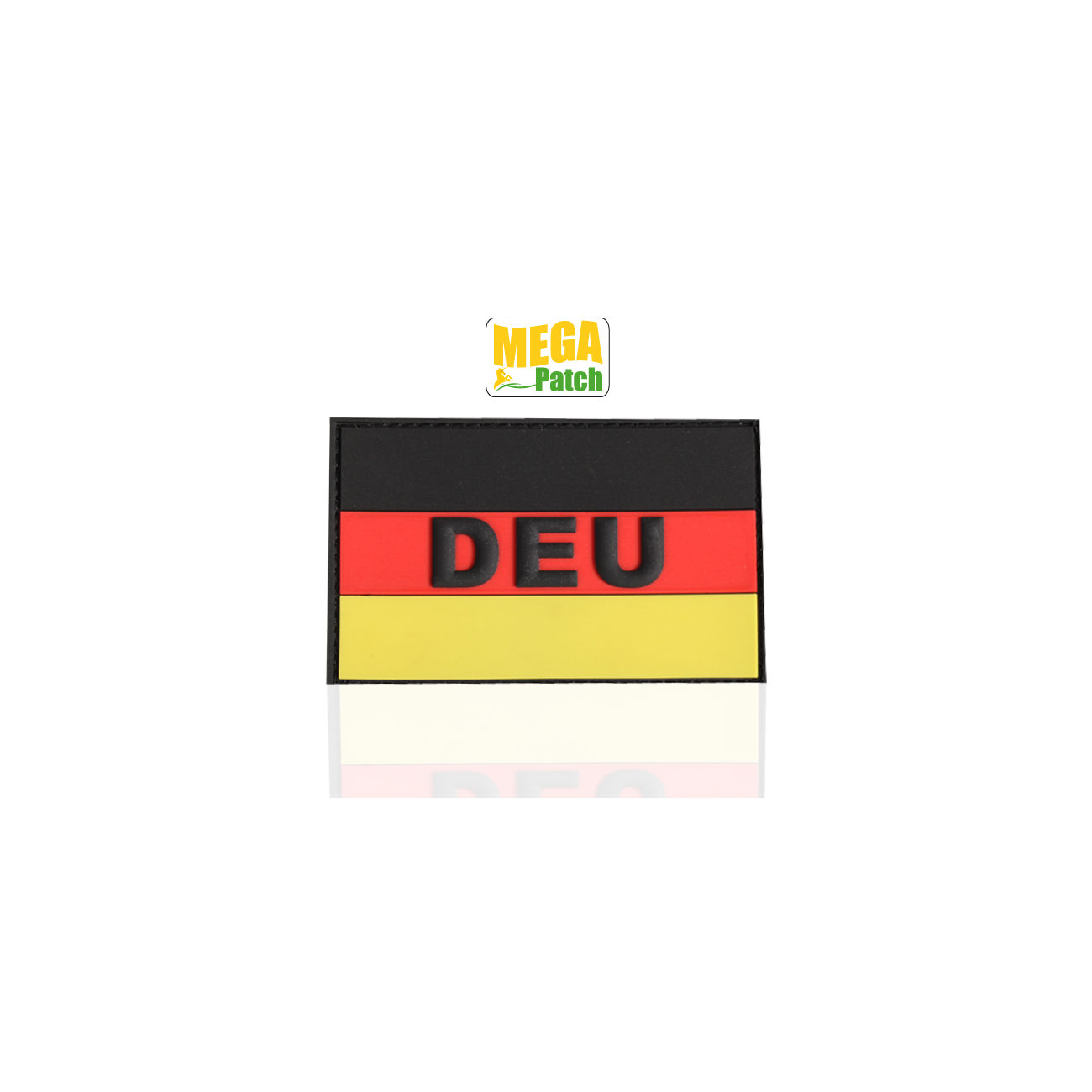 3D Rubber Patch Deutschland DEU fullcolor 8 x 5 cm