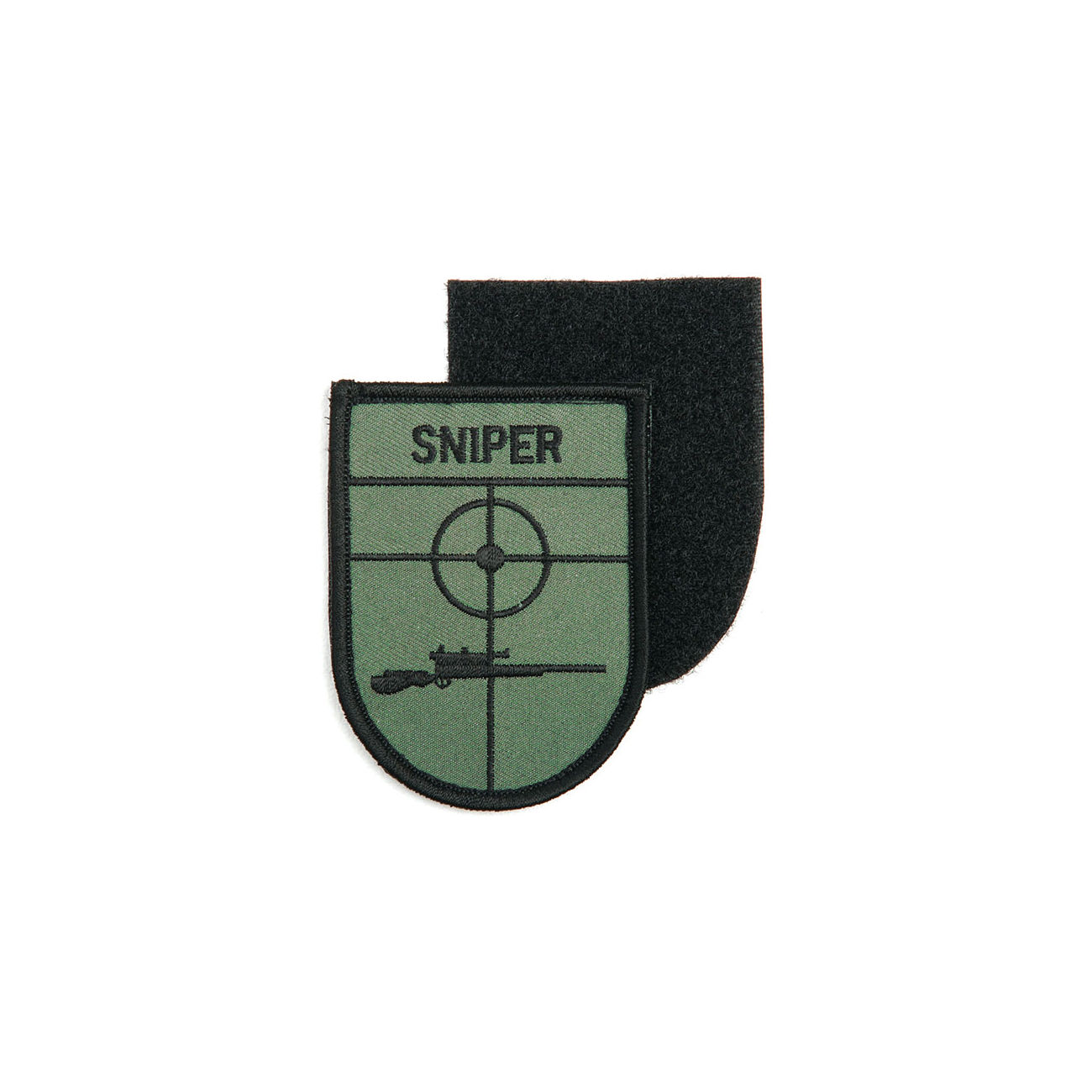 Stoff Patch mit Klettflche Sniper grn/schwarz