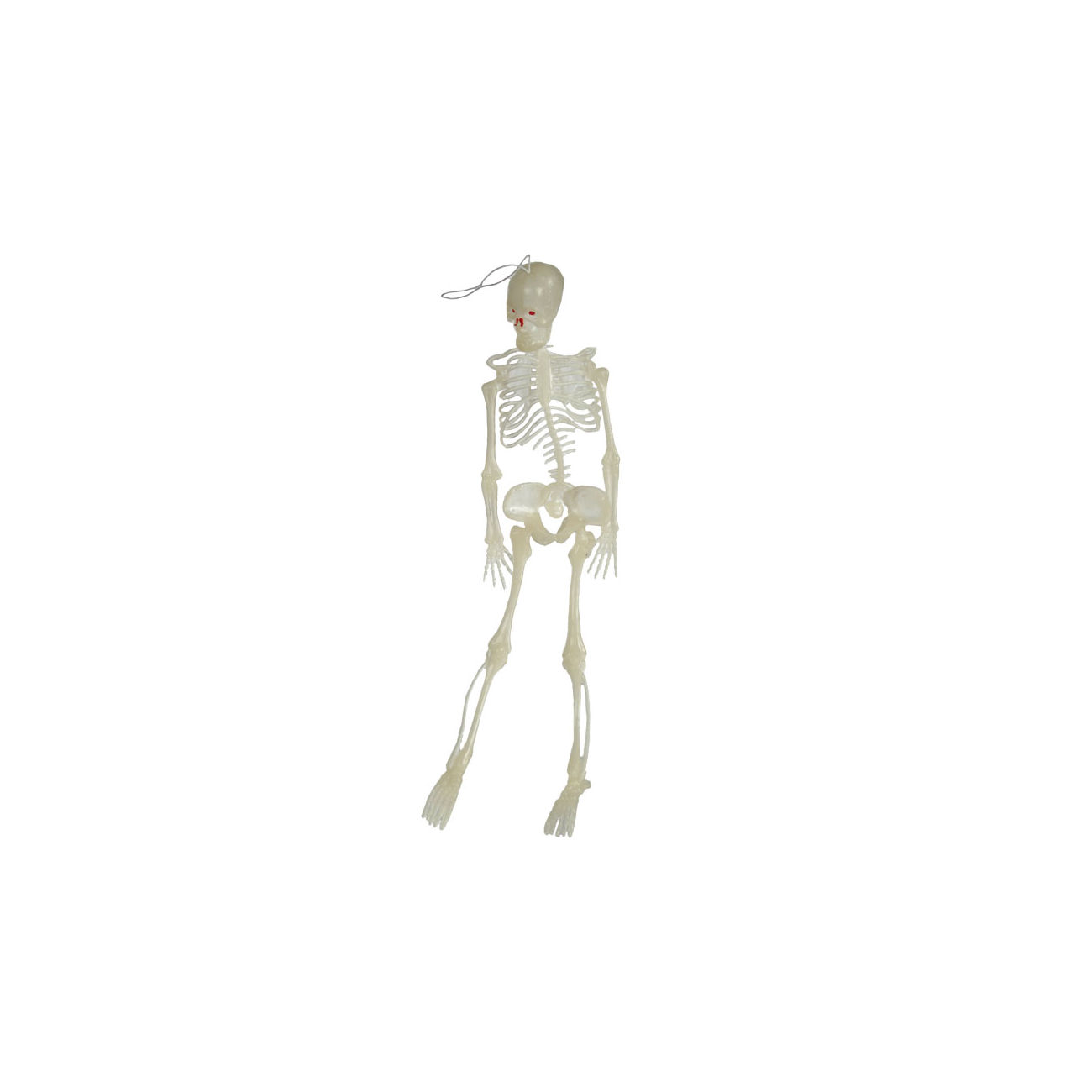 Halloween Deko Skelett 33cm nachleuchtend