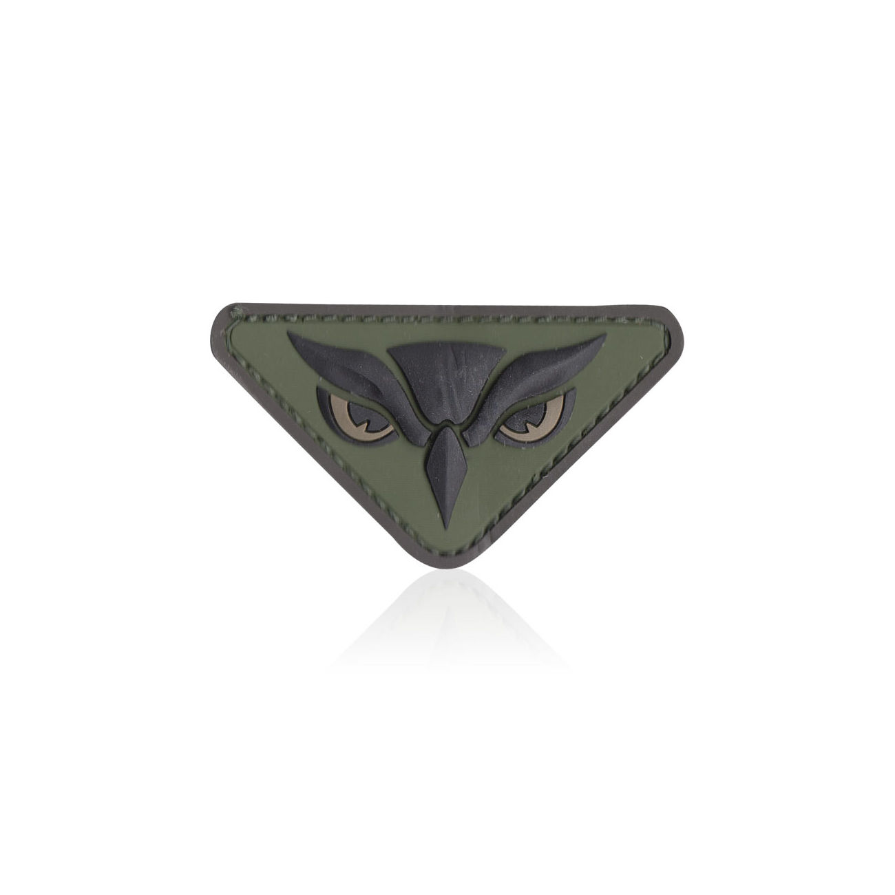 3D Rubber Patch mit Klettflche Owl Head forest