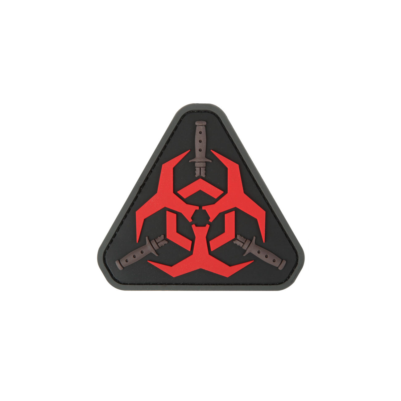 Mil-Spec Monkey 3D Rubber Patch mit Klettflche Outbreak Response schwarz/rot