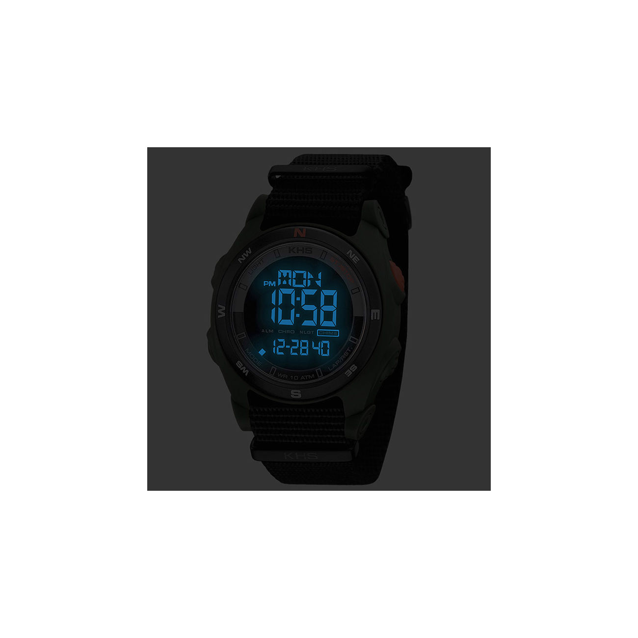 KHS Armbanduhr Sentinel DC oliv mit Natotextilband Bild 1