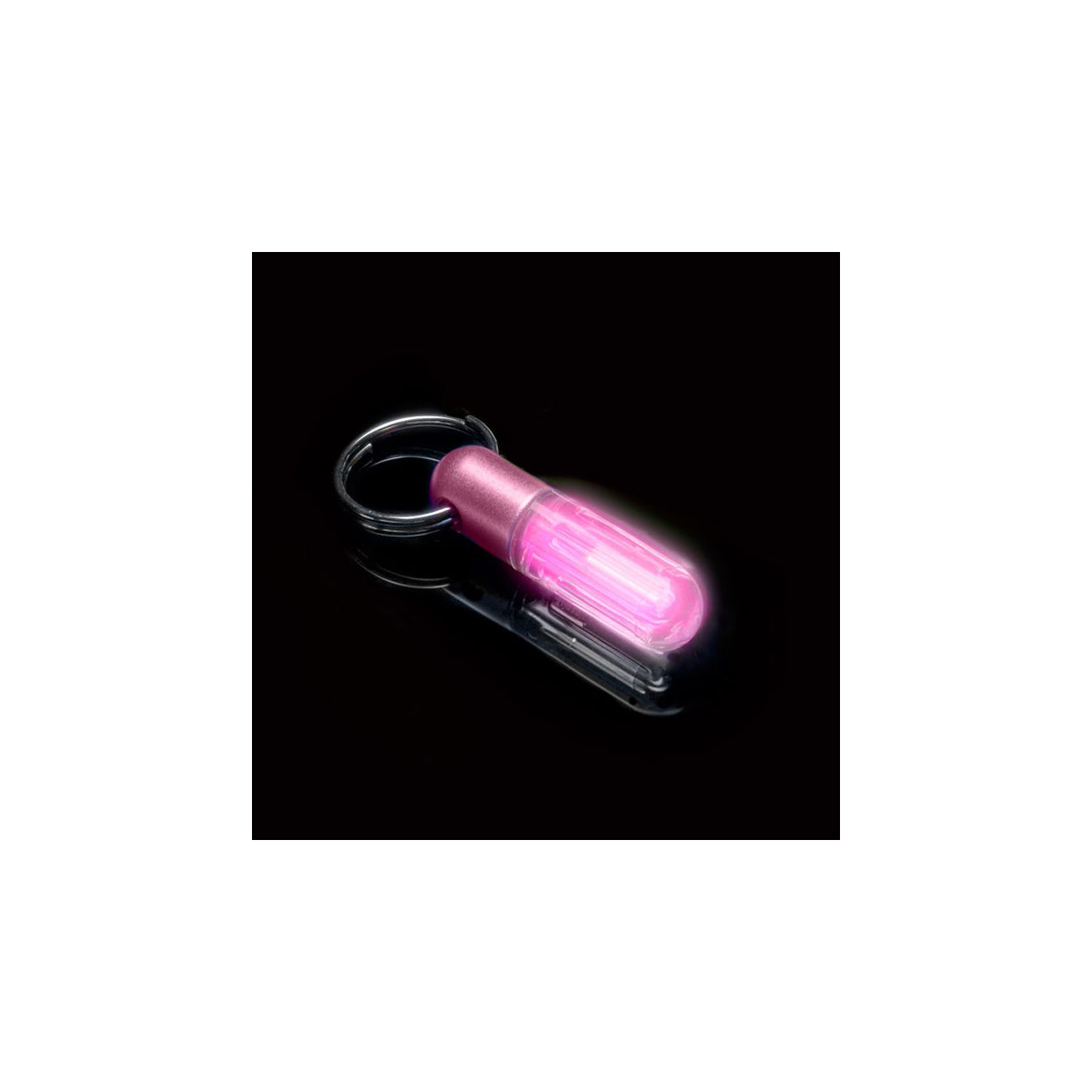 Trigaglow Schlsselanhnger H-3 Micro-Gaslicht Tritium pink