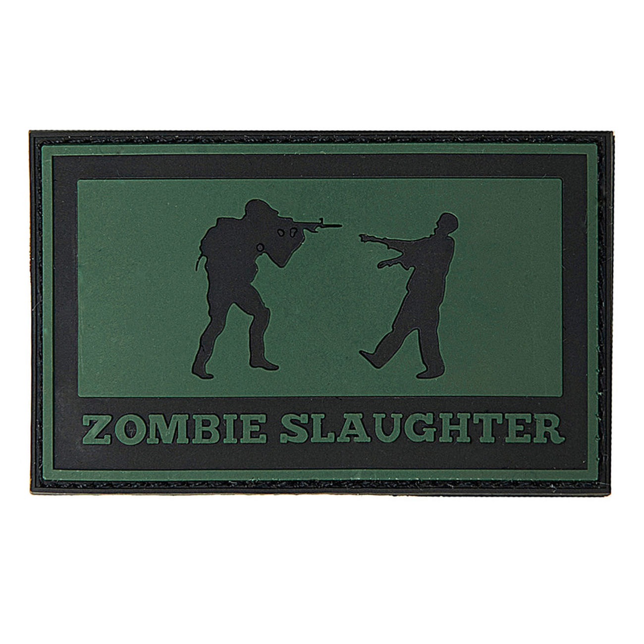 3D Rubber Patch Zombie Slaughter dunkelgrn/schwarz
