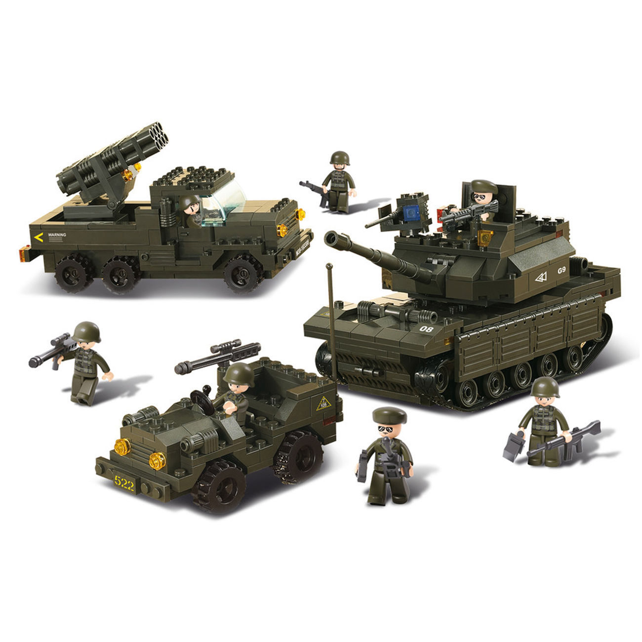 Sluban Armee Set II M38-B6800, 602 Bauteile