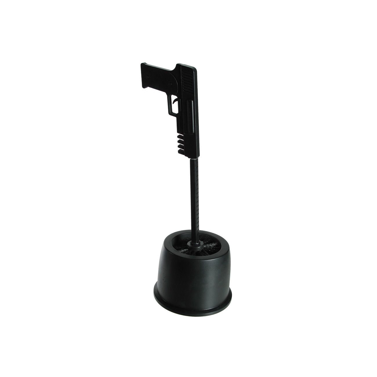 Kunststoff Toilettenbrste Pistole schwarz