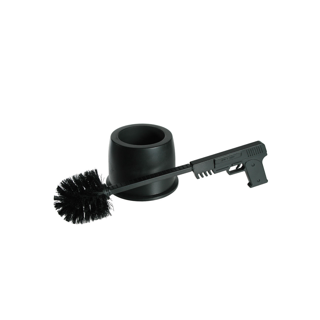 Kunststoff Toilettenbrste Pistole schwarz Bild 1