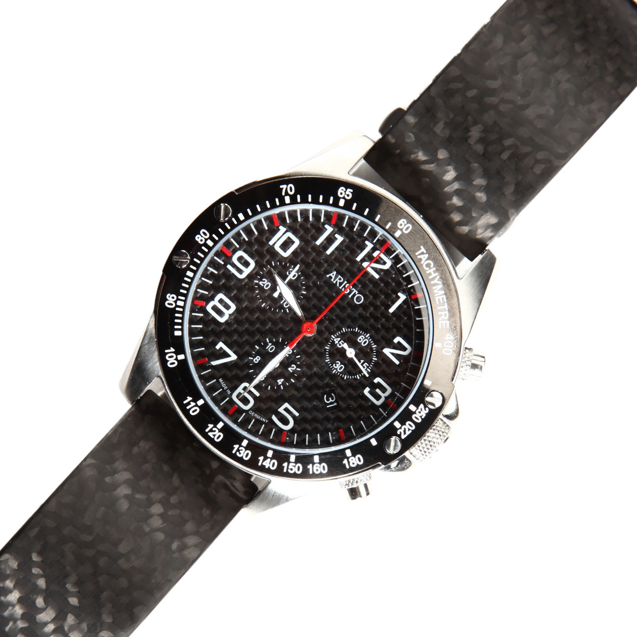 Aristo Carbon Chrono Trophy Uhr Bild 1