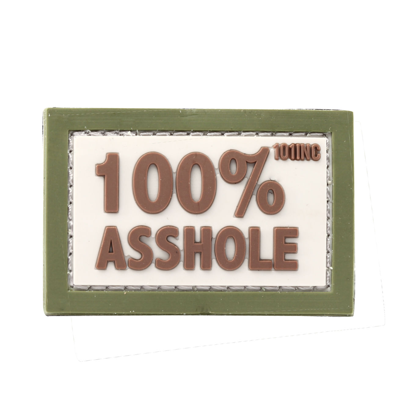   101 INC. 3D Rubber Patch 100% Asshole sand/grn