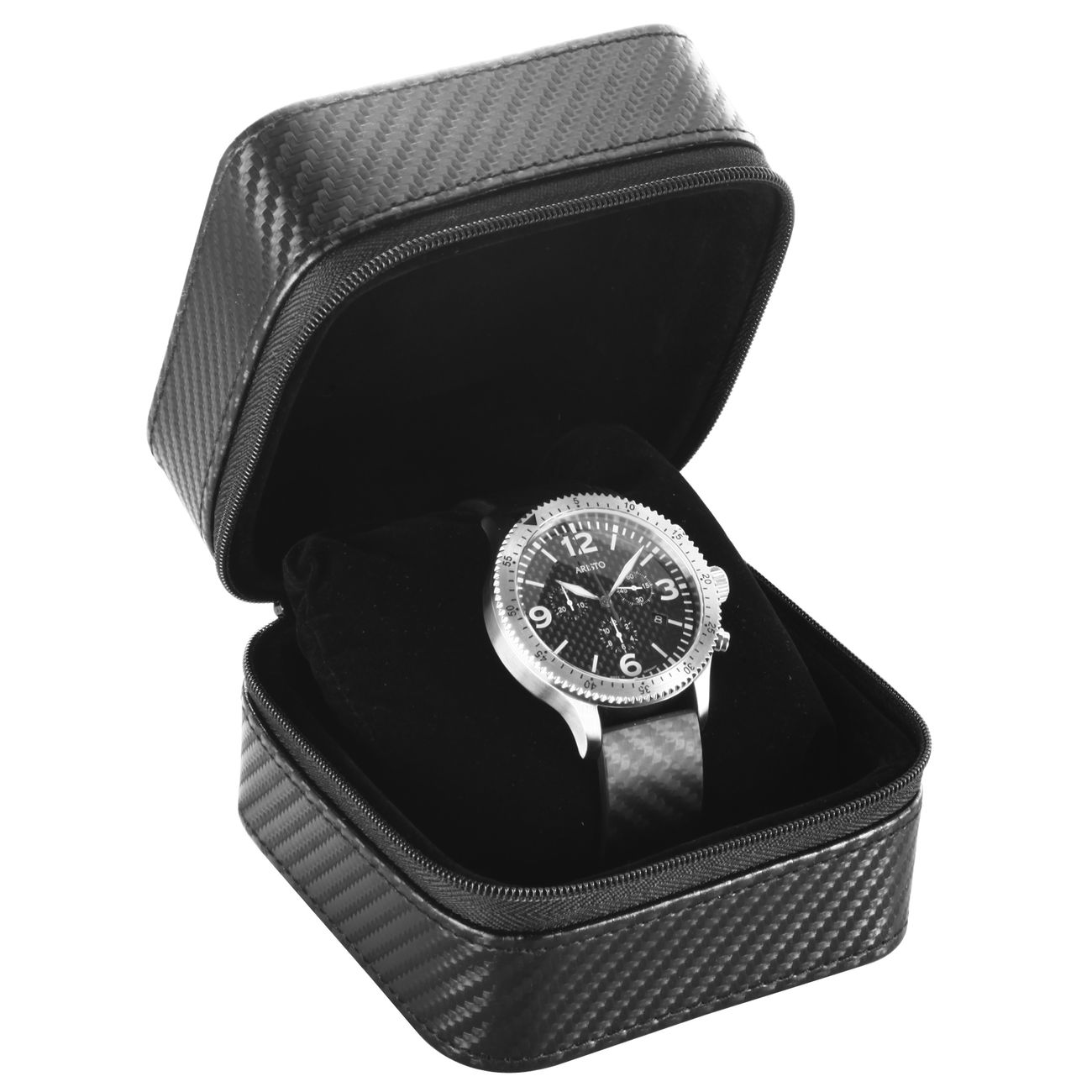Aristo Uhr Chronograph 7H76 Carbon Bild 1