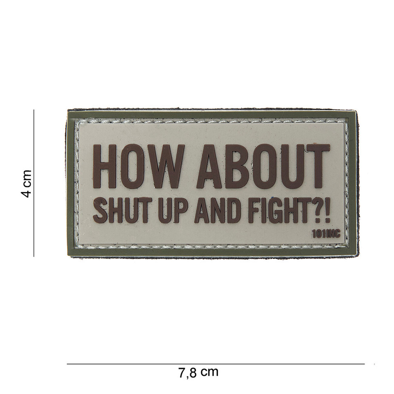 101 INC 3D Rubber Patch mit Klettflche How about multicam