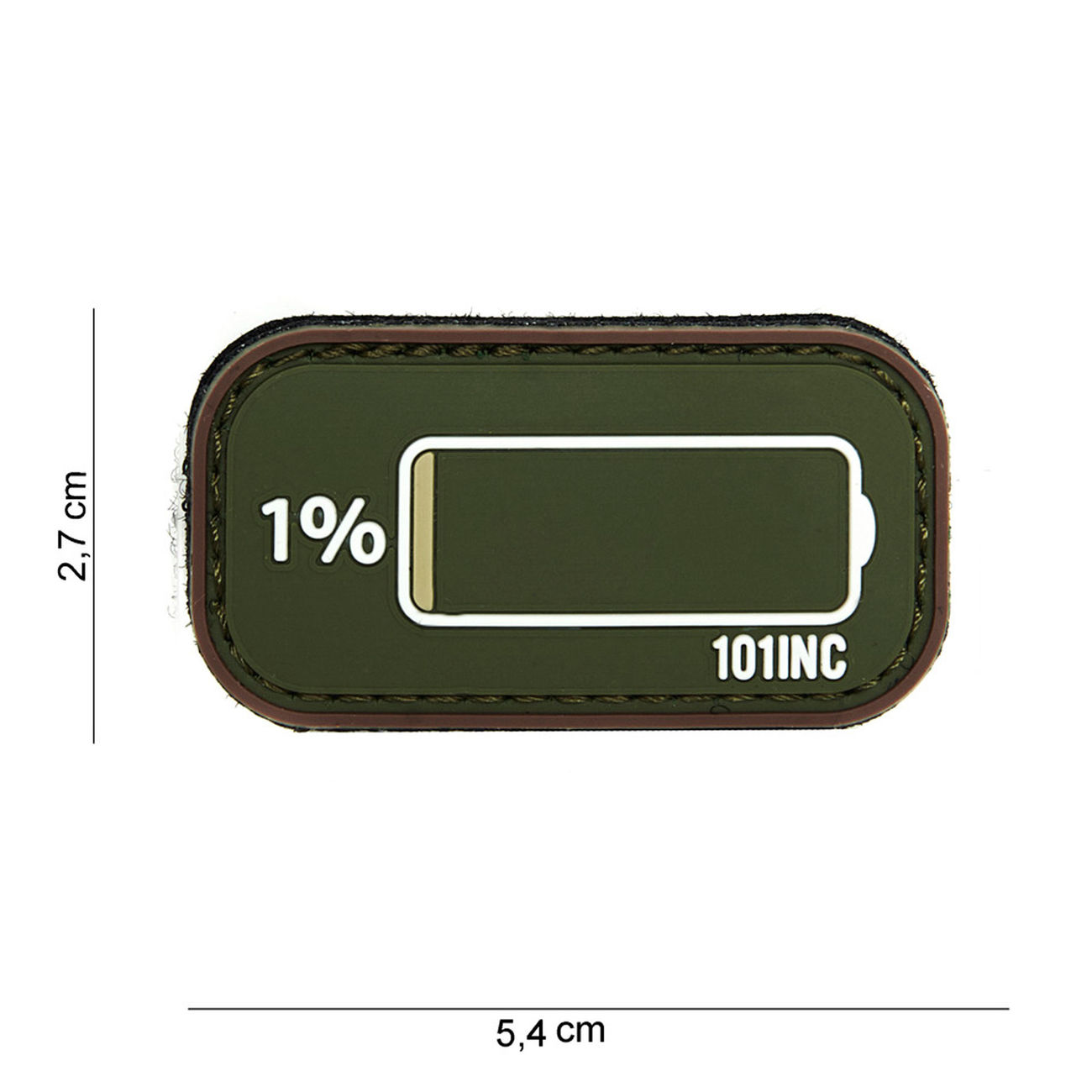 101 INC. 3D Rubber Patch How about oliv/braun