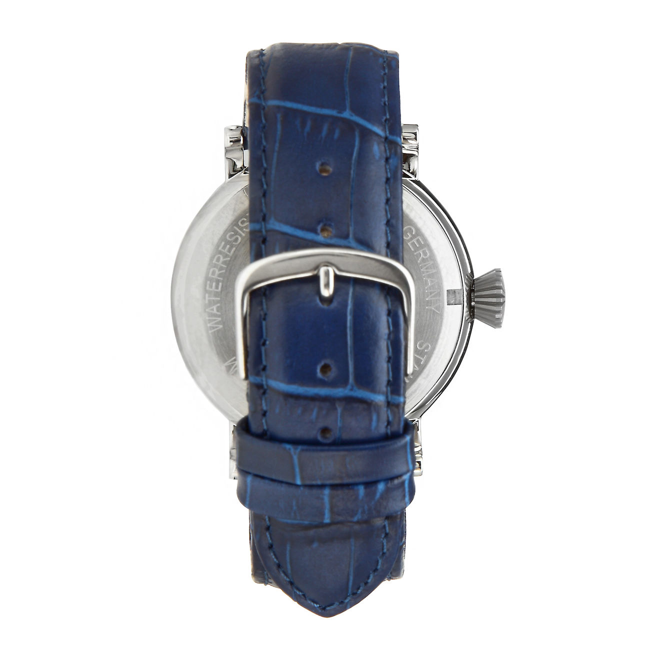 Messerschmitt Fliegeruhr BF108L Lederband blau Bild 1