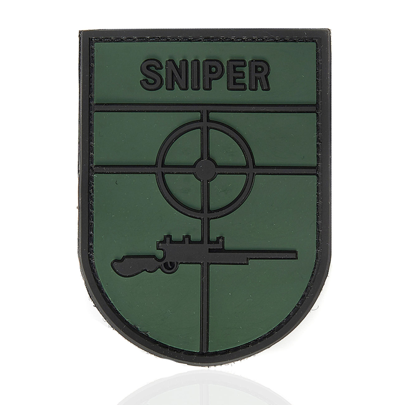 101 INC 3D Rubber Patch mit Klettflche Sniper grn/schwarz