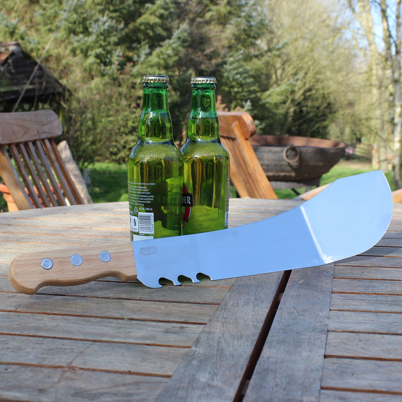Slam Grillmachete aus Edelstahl 52cm Bild 1