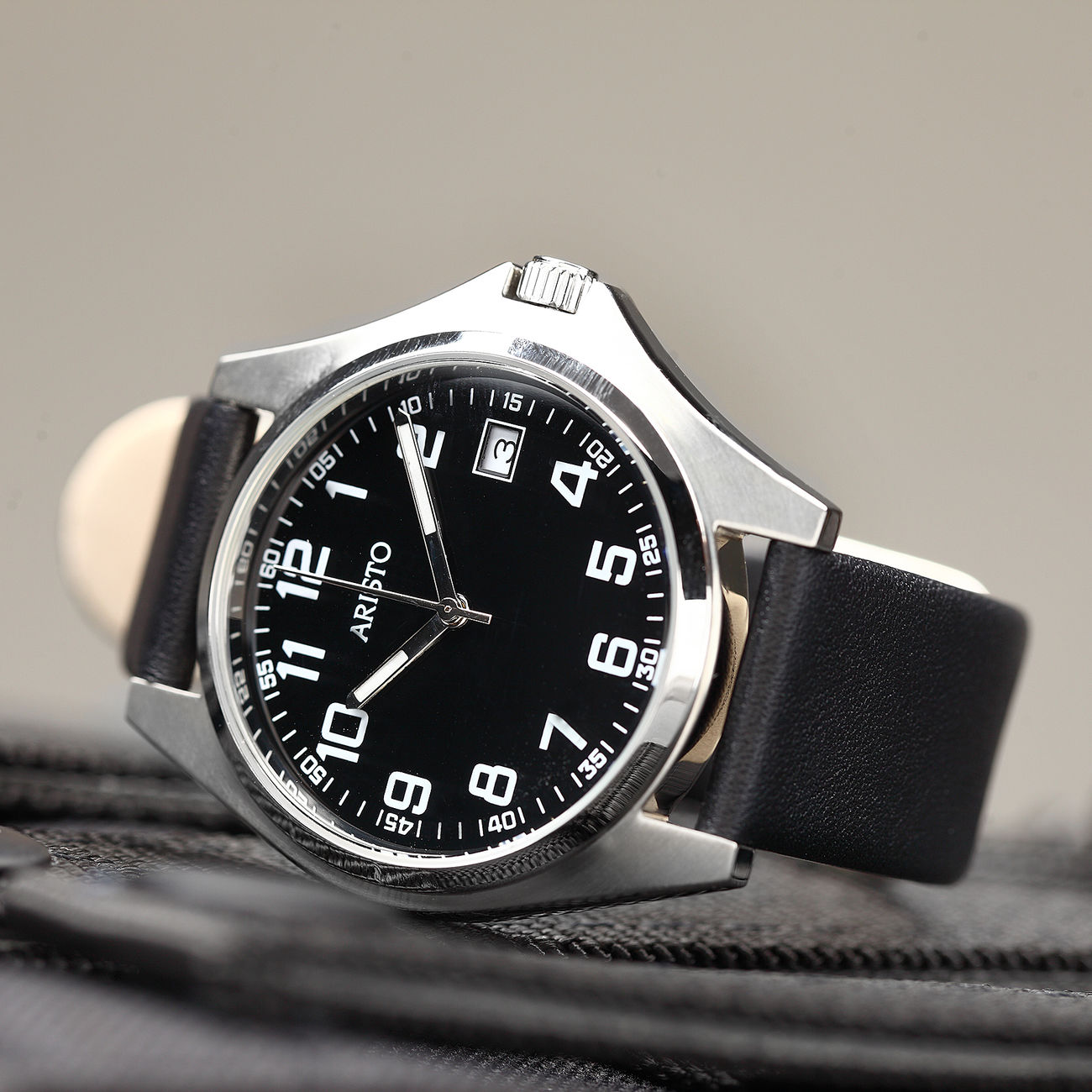 Aristo Armbanduhr 4H99S mit Lederarmband Bild 1