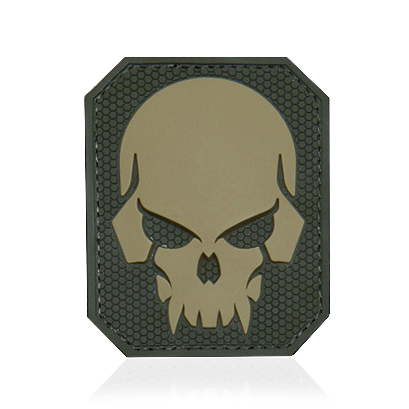 Mil-Spec Monkey 3D Rubber Patch Pirateskull Large multicam