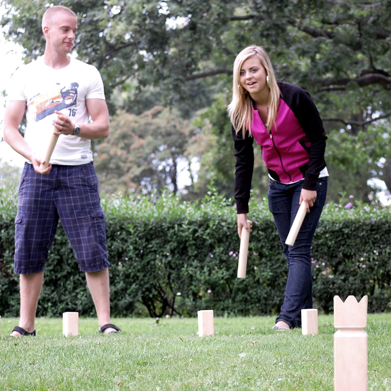 Bex Original Kubb Outdoorspiel Bild 1