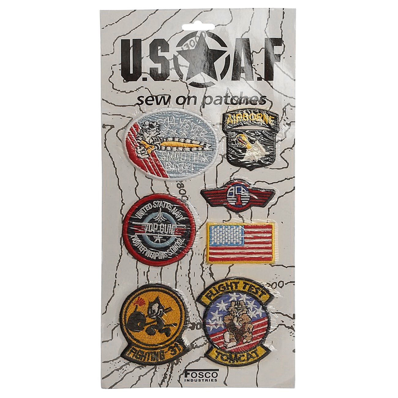 101 INC 7 Patches USAF mit Bgelflche