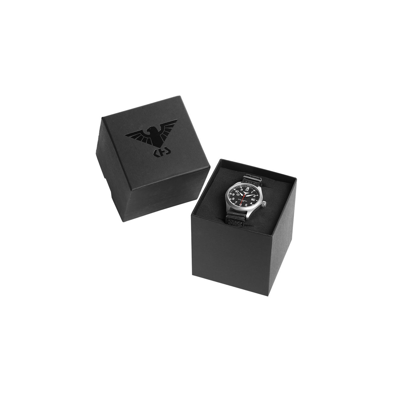KHS Armbanduhr Airleader Steel C1 mit Natoarmband XTAC schwarz Bild 1