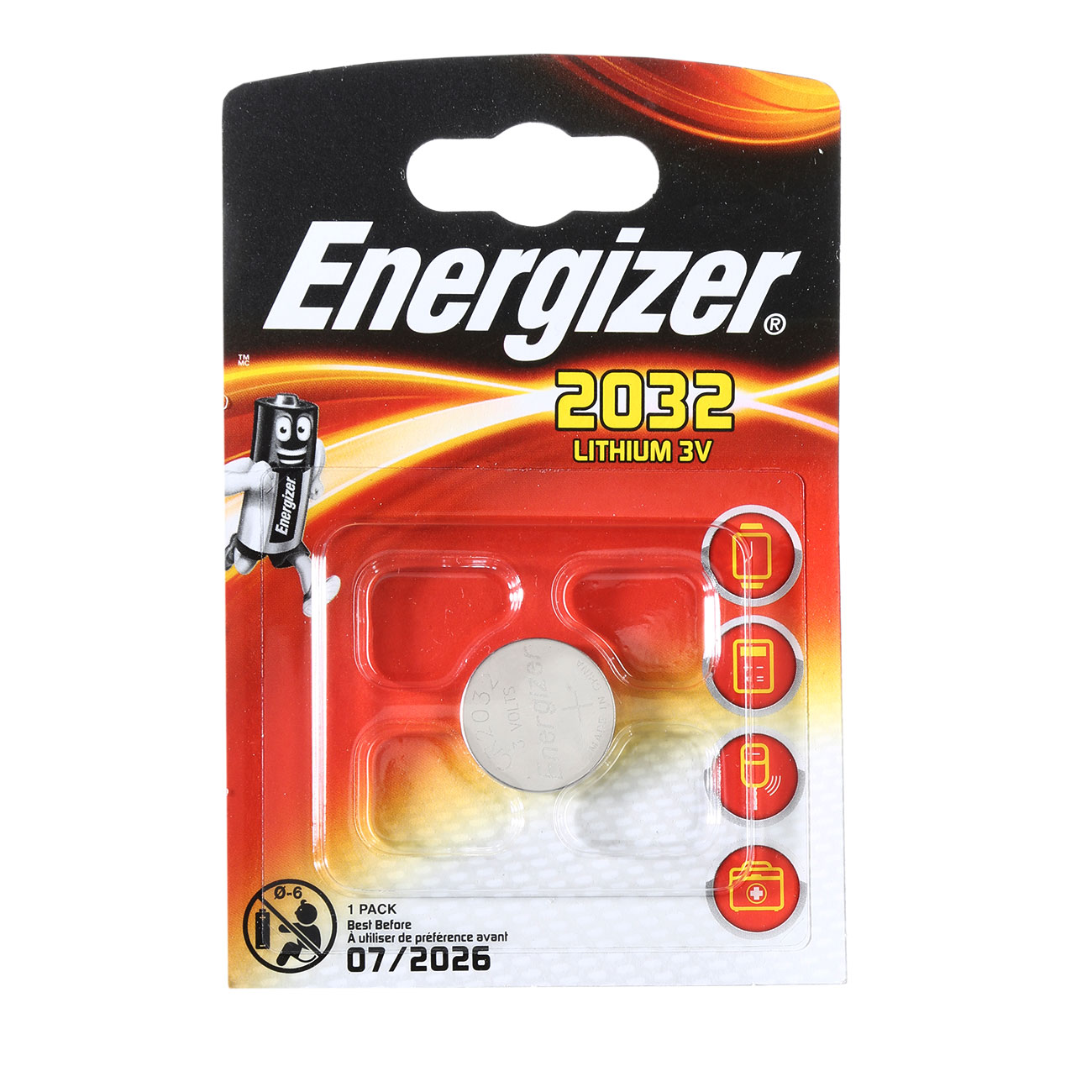 Energizer CR2032 3V Lithium Batterie