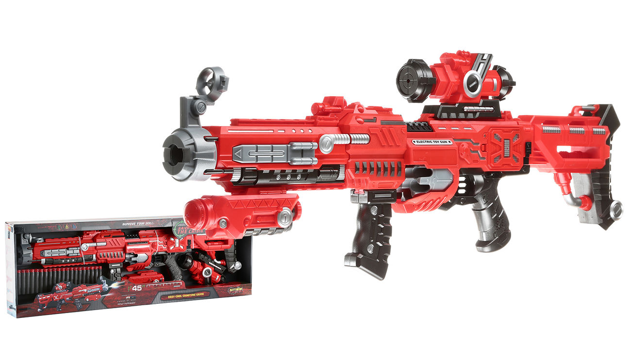 Johntoy Dartblaster Serve & Protect Shooter mit Visier inkl. 20 Pfeilen