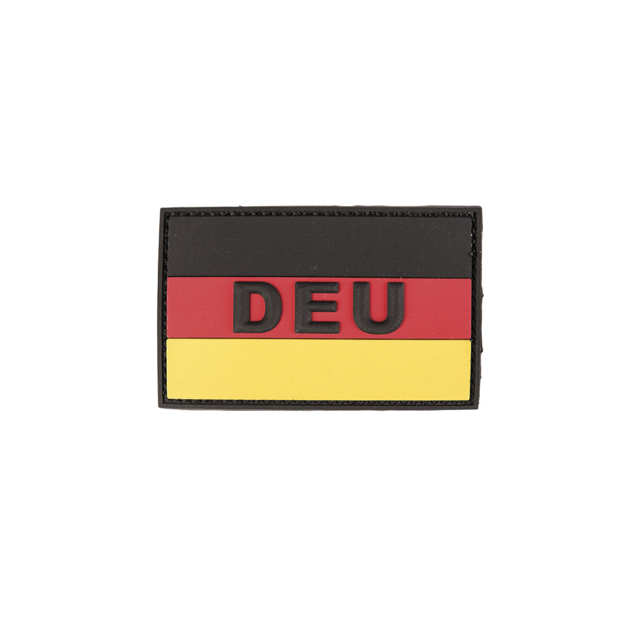 3D Rubber Patch Deutschlandflagge DEU groß