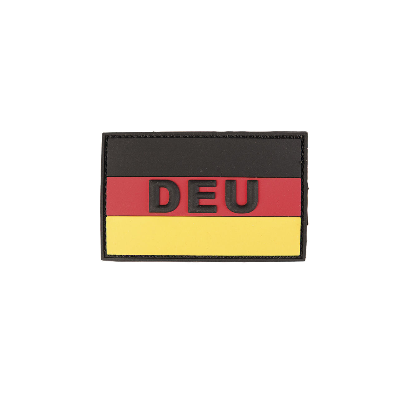 3D Rubber Patch mit Klettflche DEU gro fullcolor