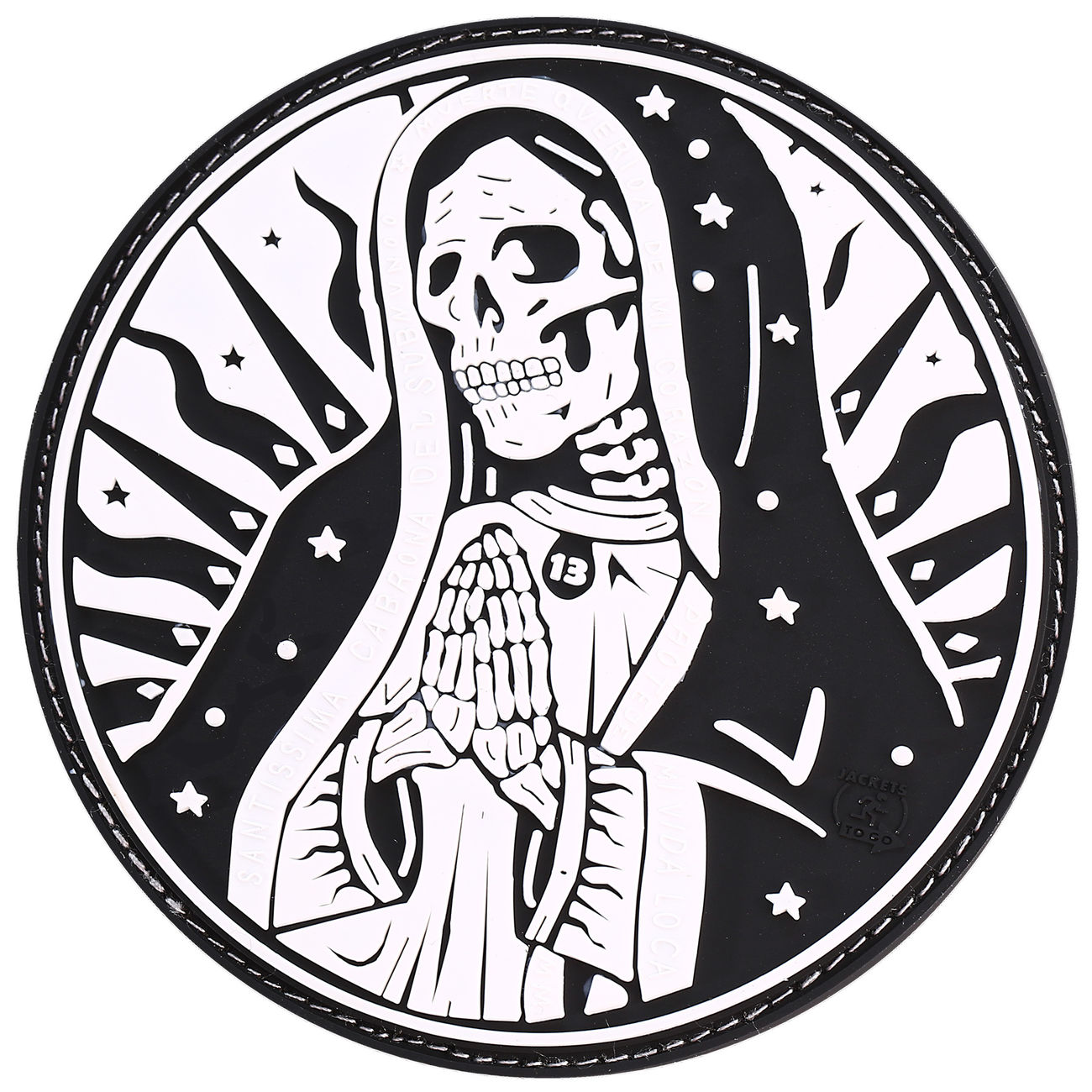 JTG 3D Rubber Patch Santa Muerte Patch swat