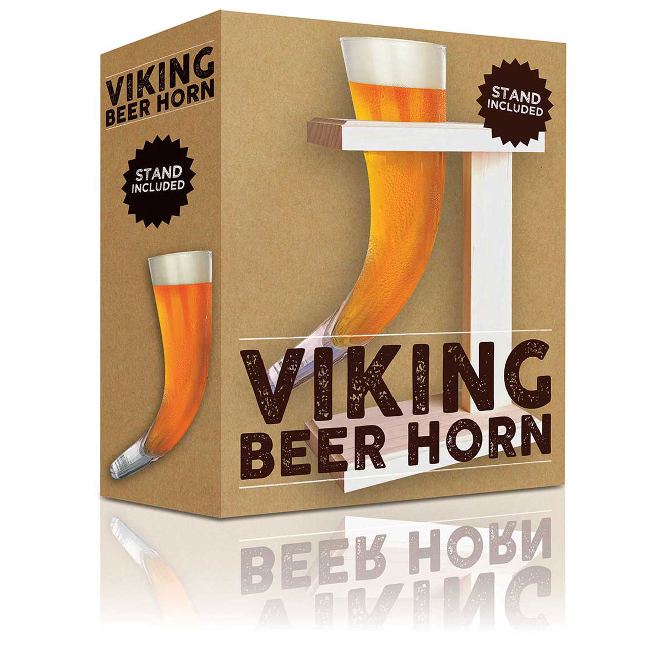 Wikinger Bier Horn 0,5 Liter inkl. Ständer Bild 1