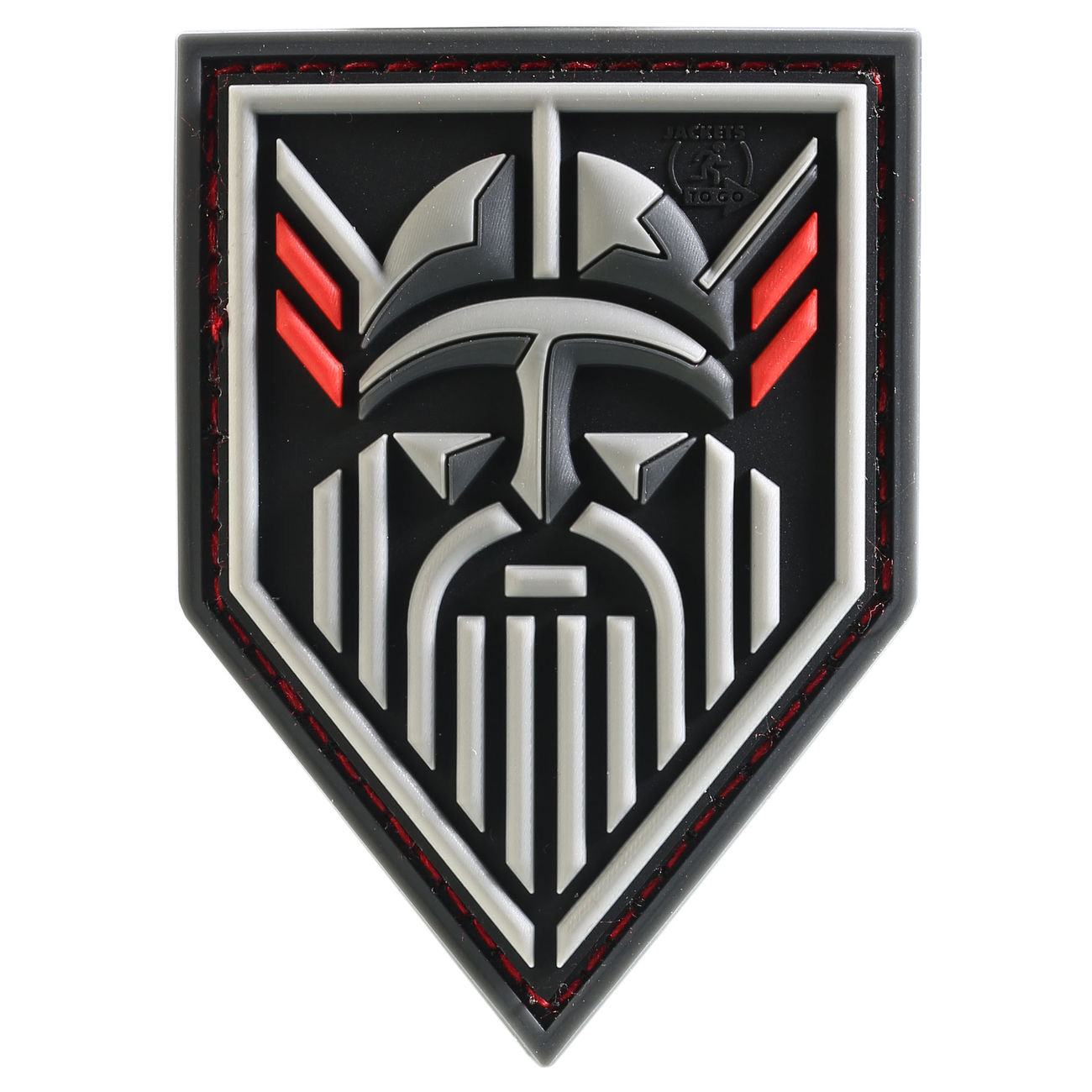JTG 3D Rubber Patch mit Klettflche Odin blackops/rot