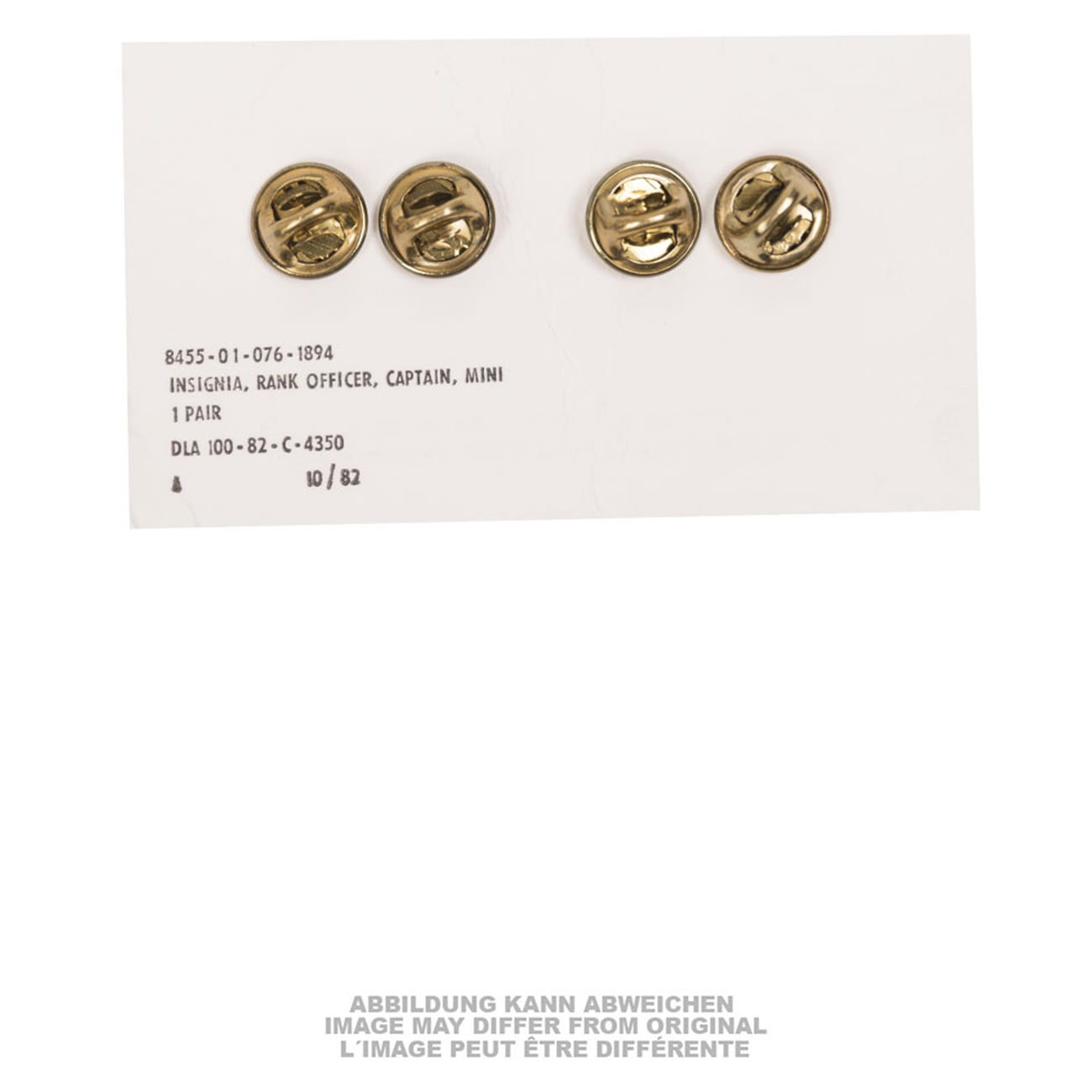 US Rangabzeichen Captain silber 1 Paar MiniSize Kotte & Zeller