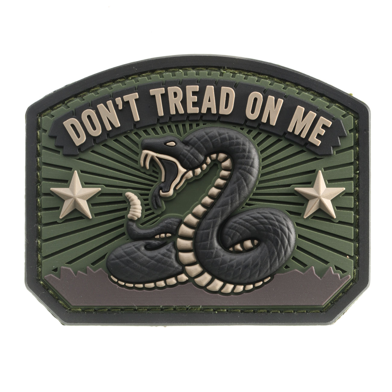 Mil-Spec Monkey 3D Rubber Patch Dont Tread On Me forest