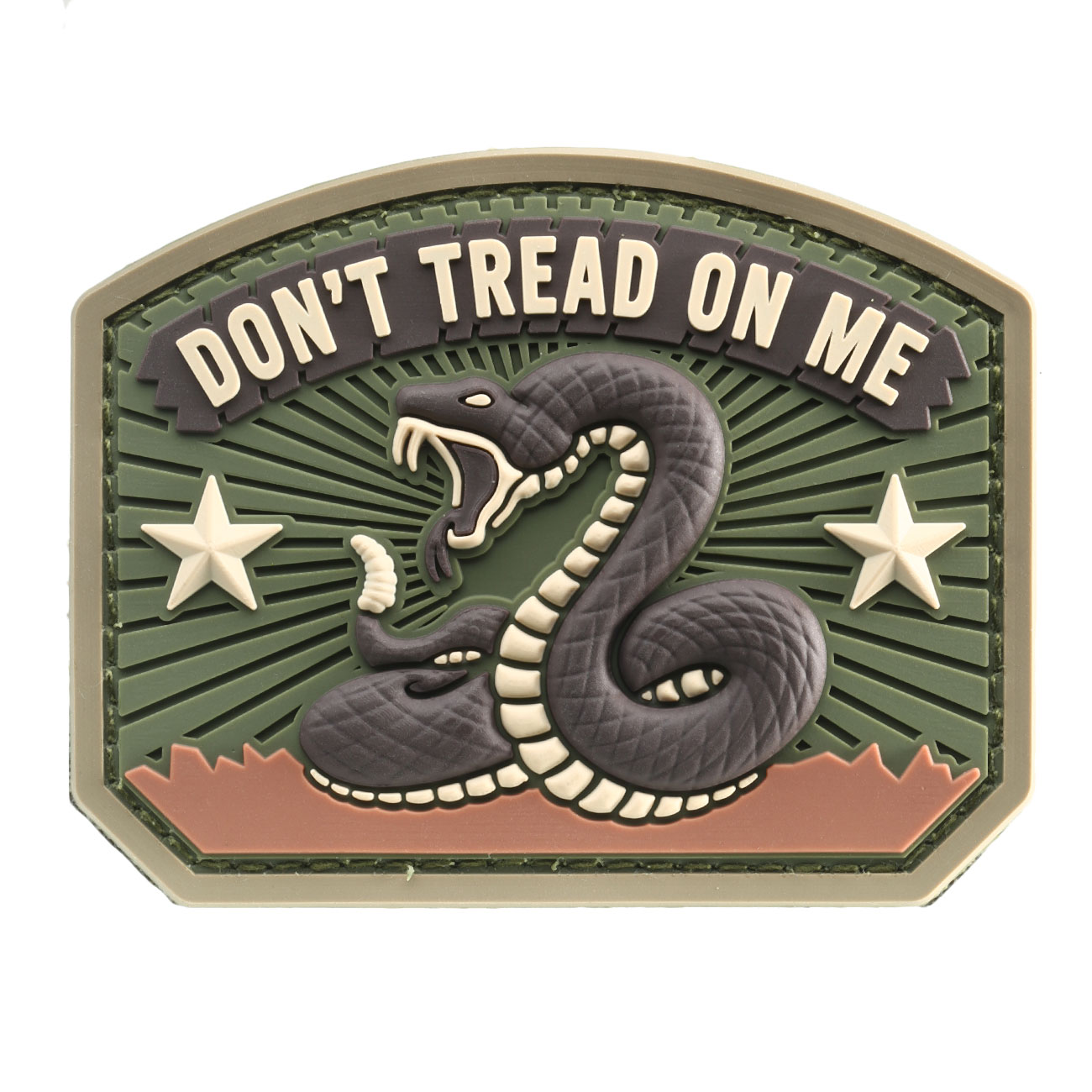 Mil-Spec Monkey 3D Rubber Patch Dont Tread On Me multicam