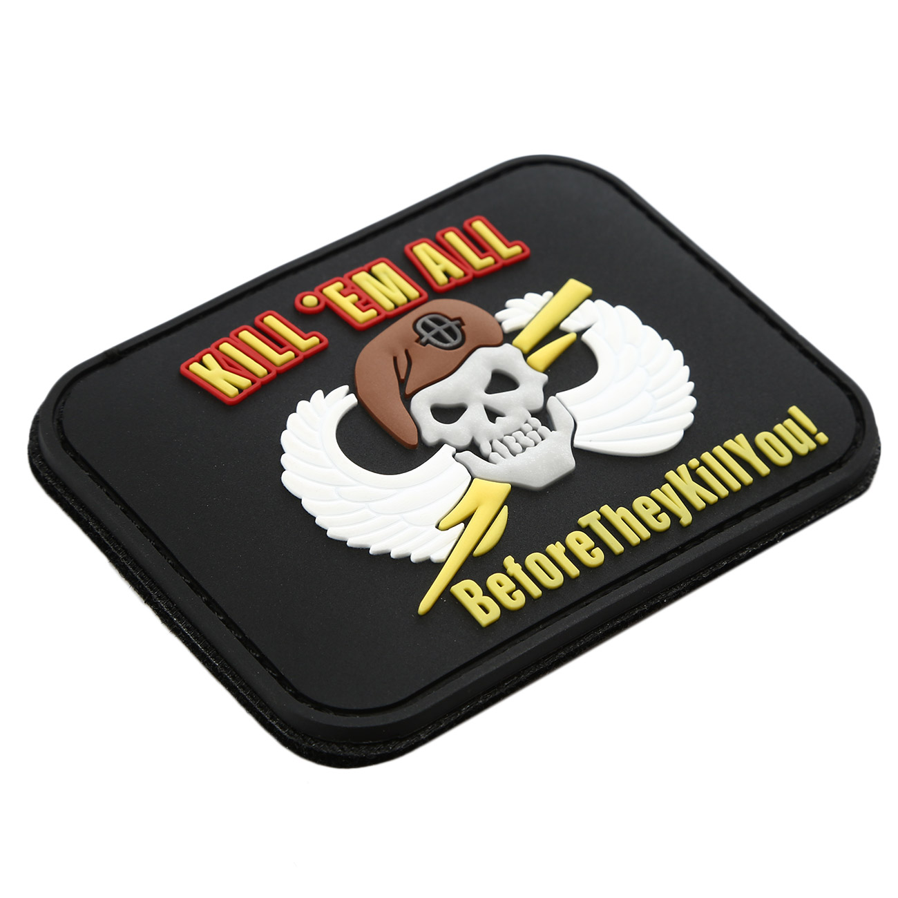 Van Os 3D Rubber Patch Kill 'em all schwarz Bild 1